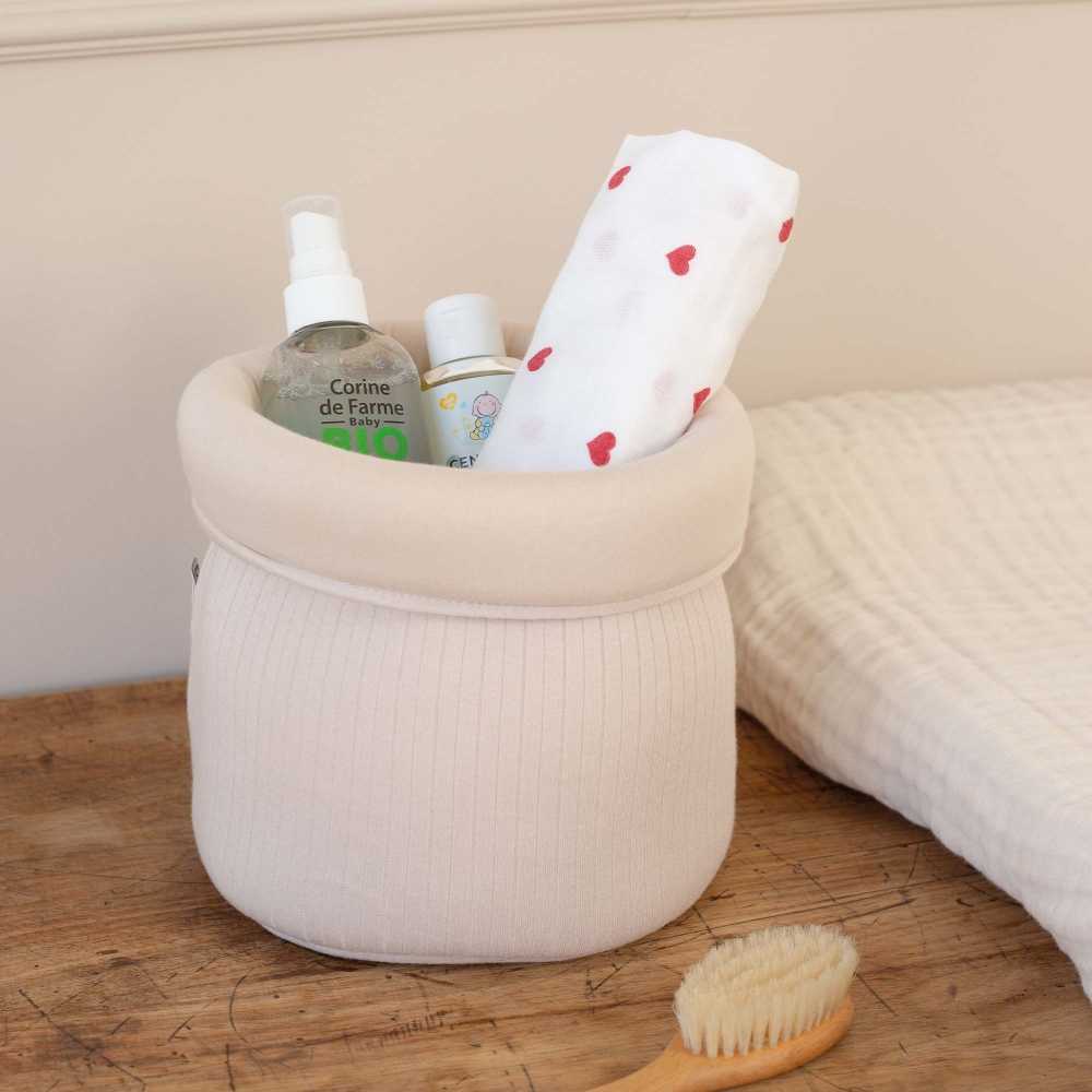 Lot de 3 langes bébé en mousseline de coton – Motif petits cœurs