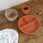 Set repas bébé en silicone 4 pièces