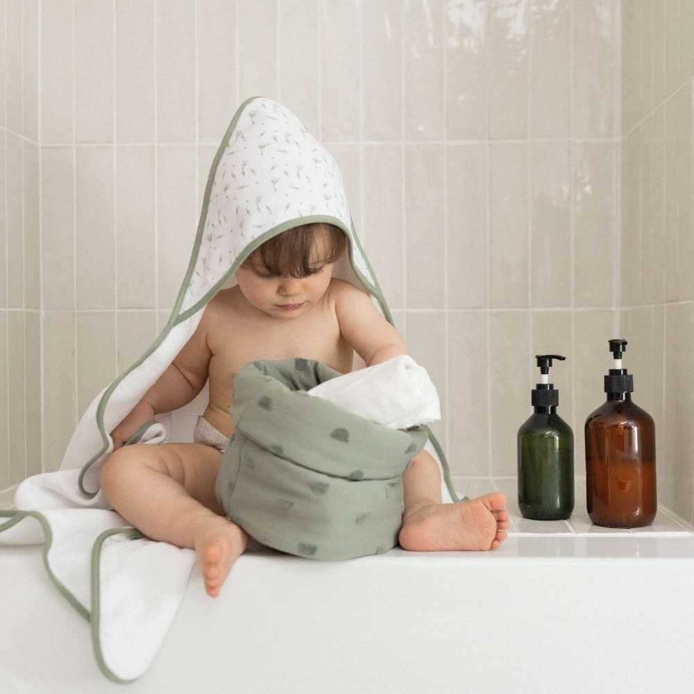 Lot de 2 capes de bain bébé avec capuche