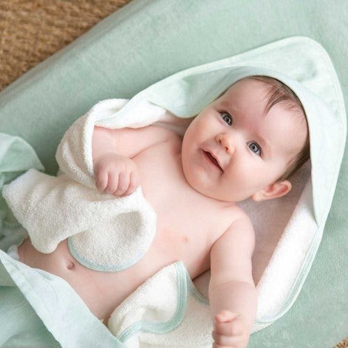 Cape de bain bébé avec capuche – Collection Au Large de Nova
