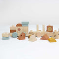 Train en bois empilable bébé – 26 pièces