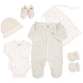 Kit naissance 6 pièces – Motif floral