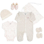 Kit naissance 6 pièces – Motif floral