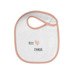 Lot de 6 bavoirs naissance - Petits Coeurs