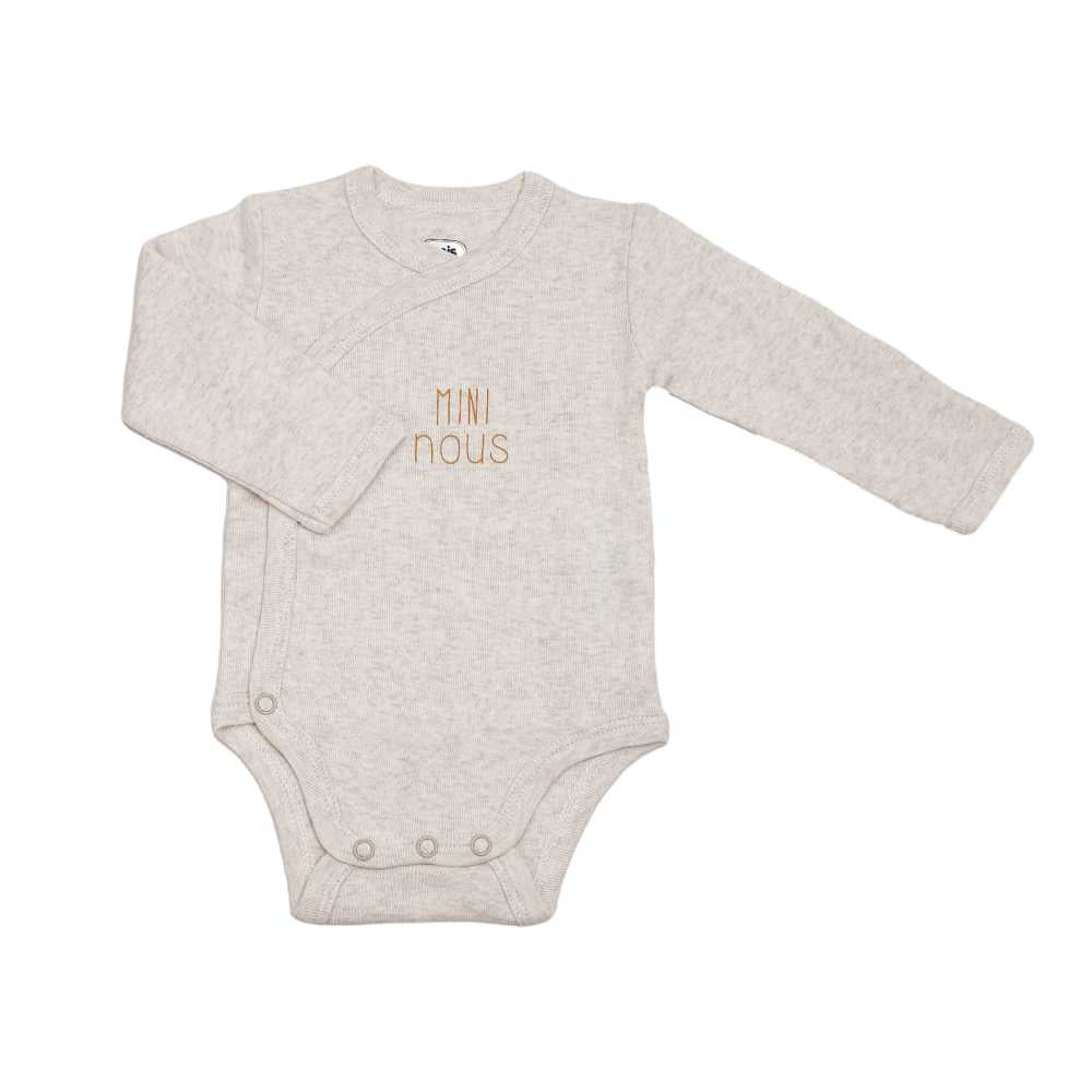Lot de 2 bodies bébé manches longues – Mini Nous