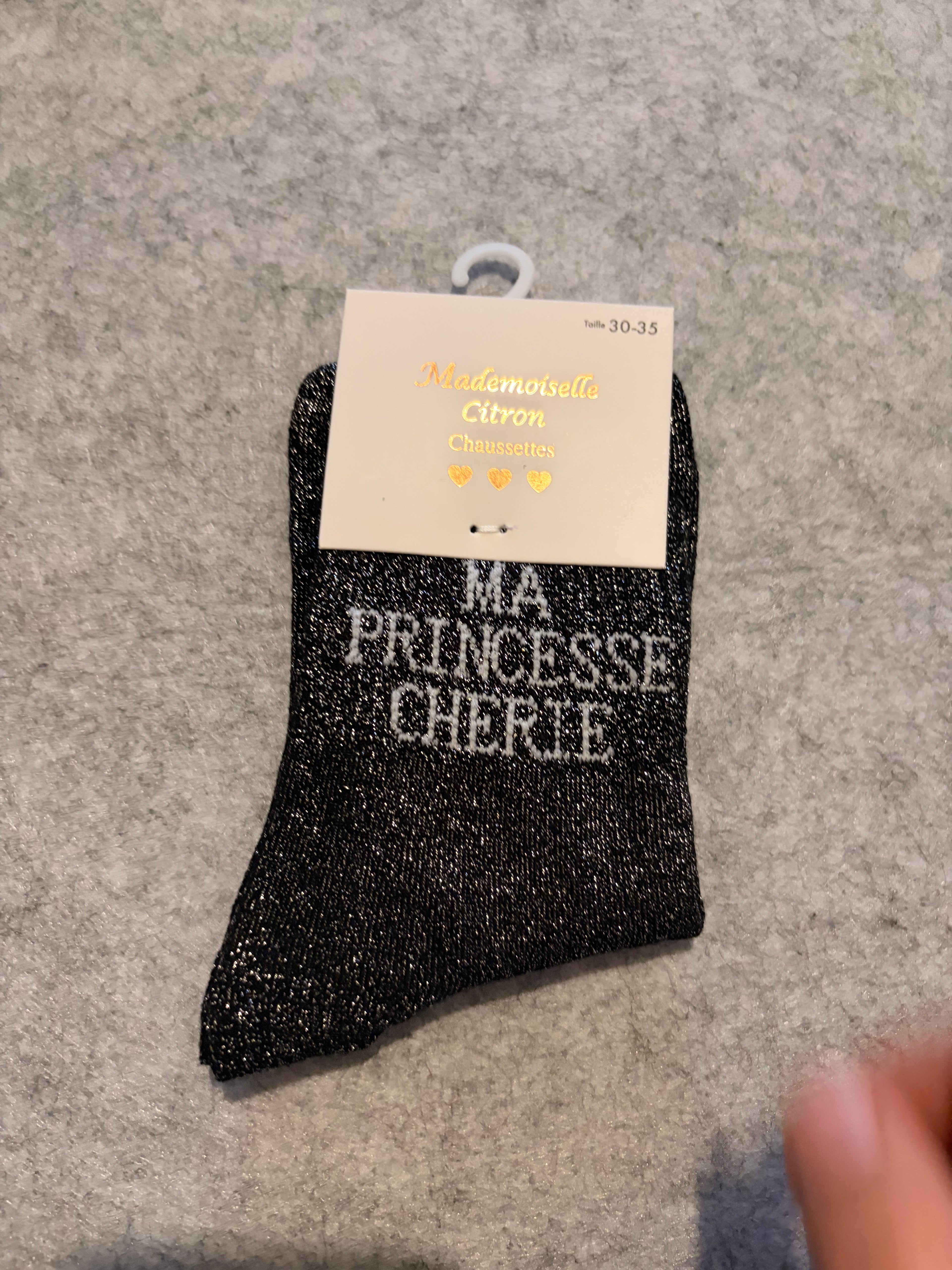 Chaussettes « ma princesse chérie »