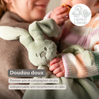 Lapidou Doudou bébé – 65 x 40 cm – Lapin doudou