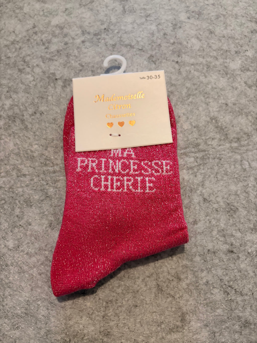 Chaussettes « ma princesse chérie »