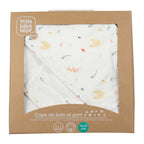 Cape de bébé + gant - Motifs forêt