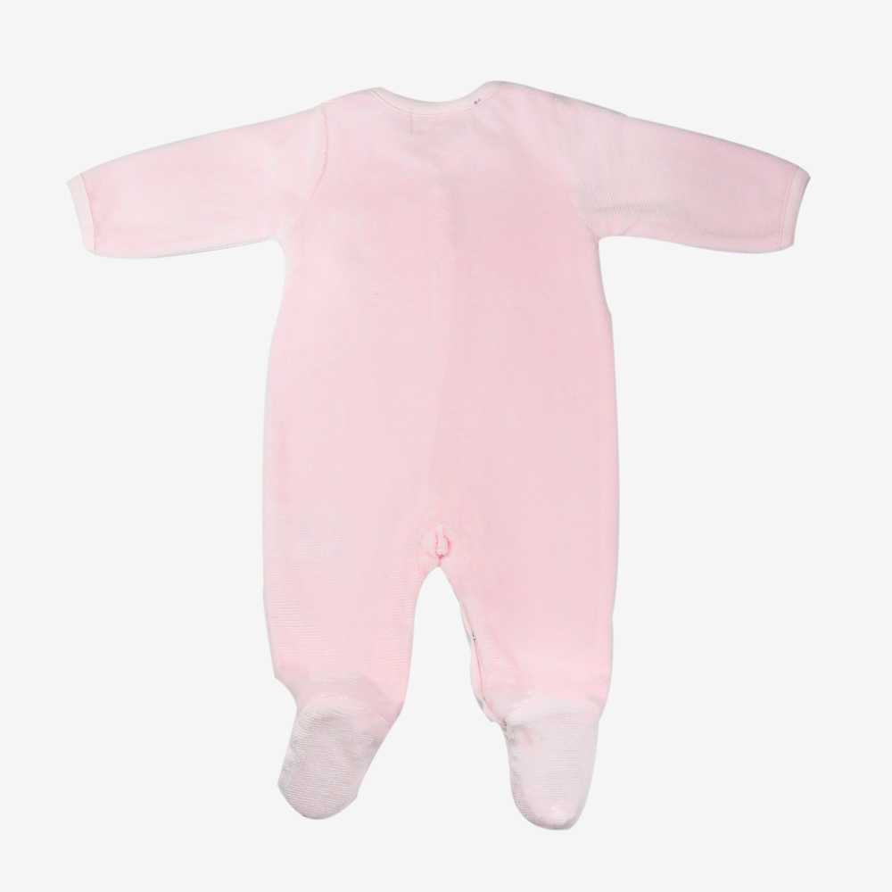 Pyjama fille rose en velours drop needle ©Sophie la girafe ★ Trois Kilos Sept