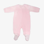 Pyjama fille rose en velours drop needle ©Sophie la girafe ★ Trois Kilos Sept