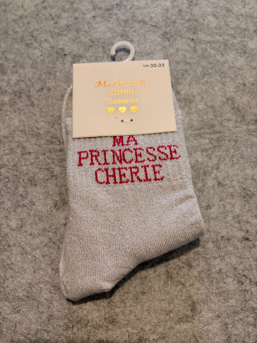 Chaussettes « ma princesse chérie »