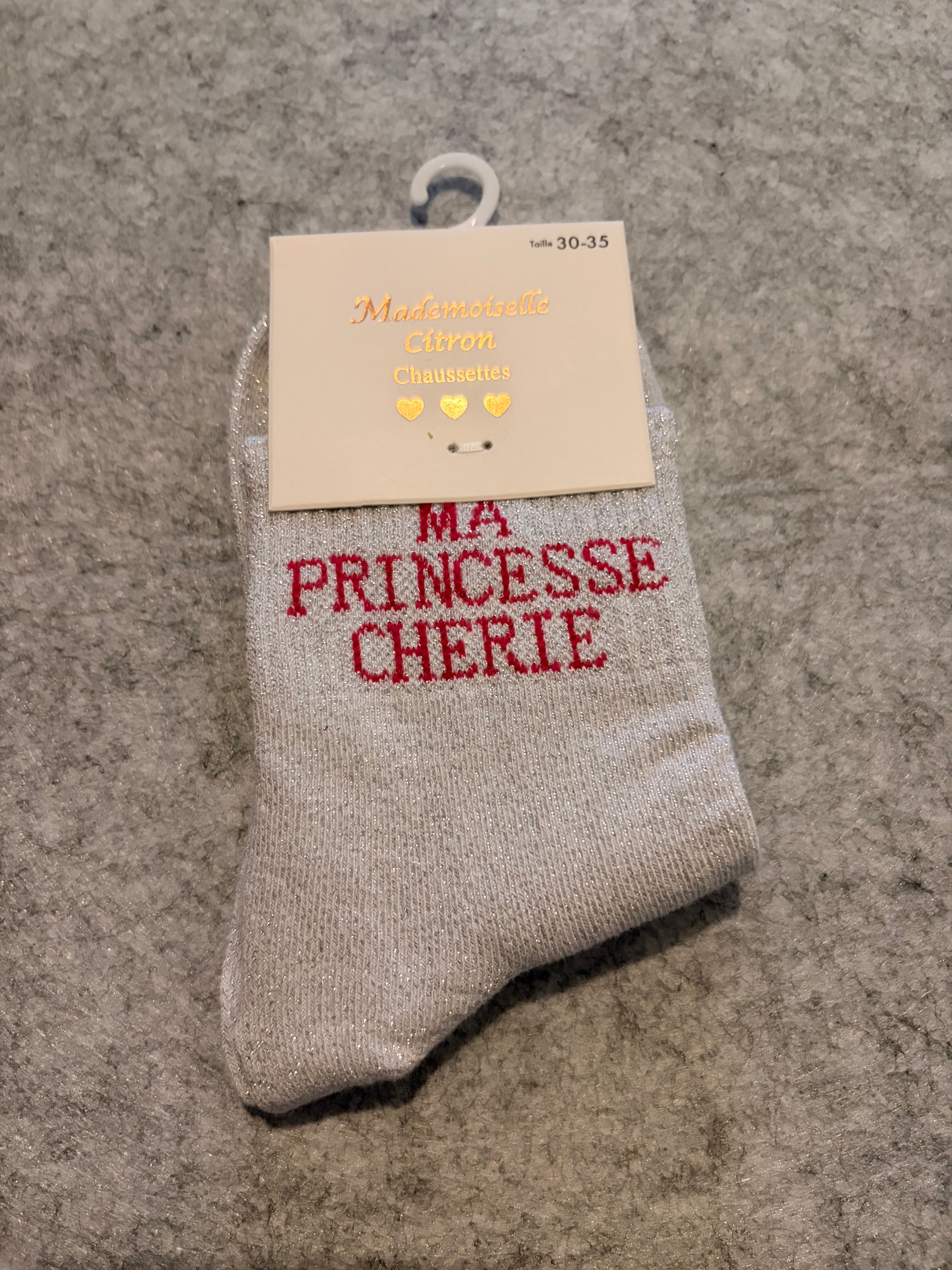 Chaussettes « ma princesse chérie »