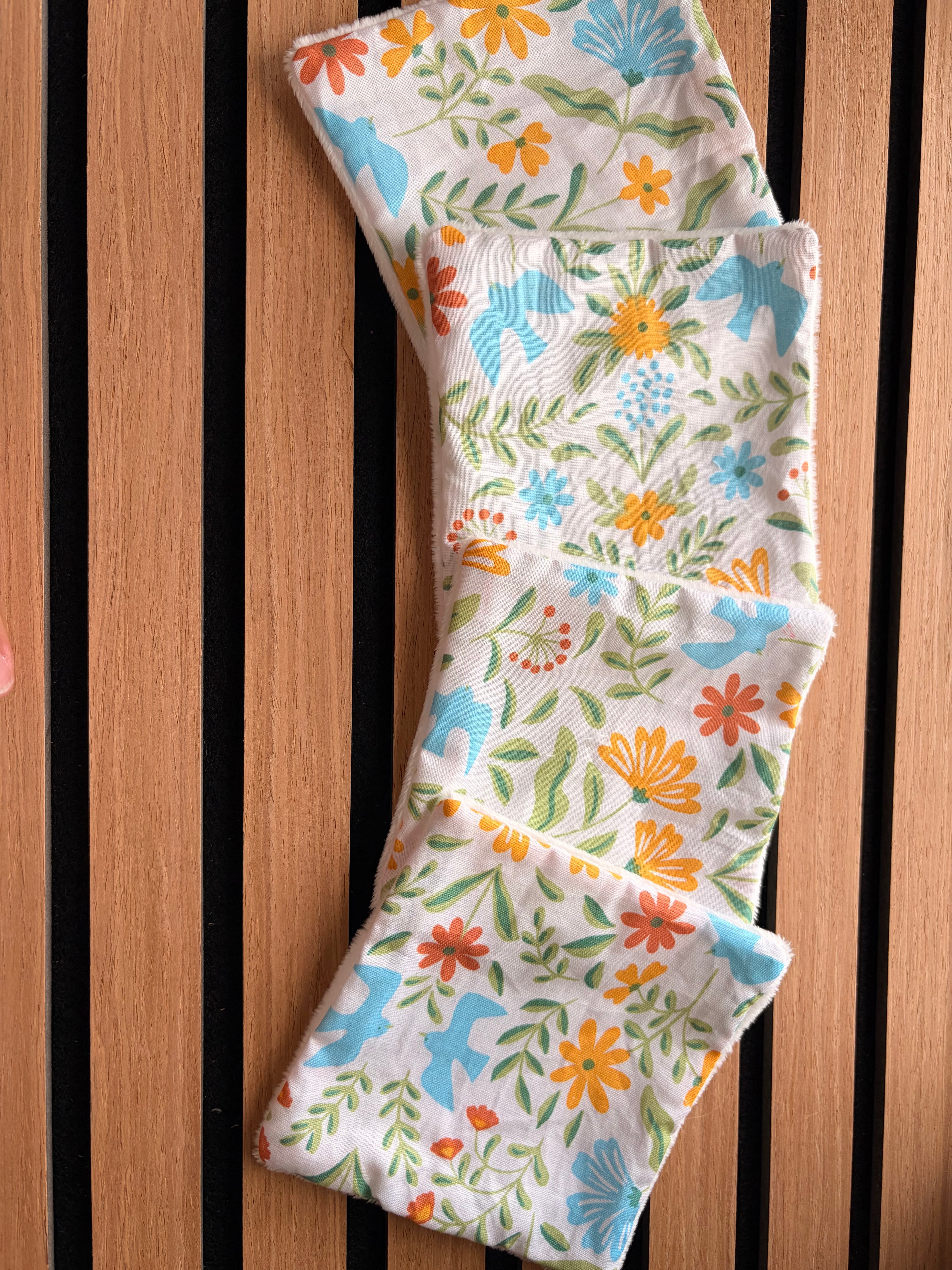 Lingettes lavables réutilisables x4 – Douces pour bébé, enfant & toute la famille 🌿