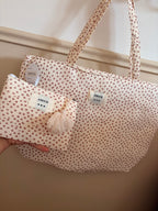 Sac cabas + pochette assortie