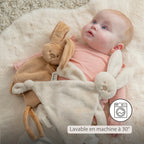 Doudou Bébé - 27 x 27 cm - Lapin Doudou