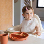 Set repas bébé en silicone 4 pièces
