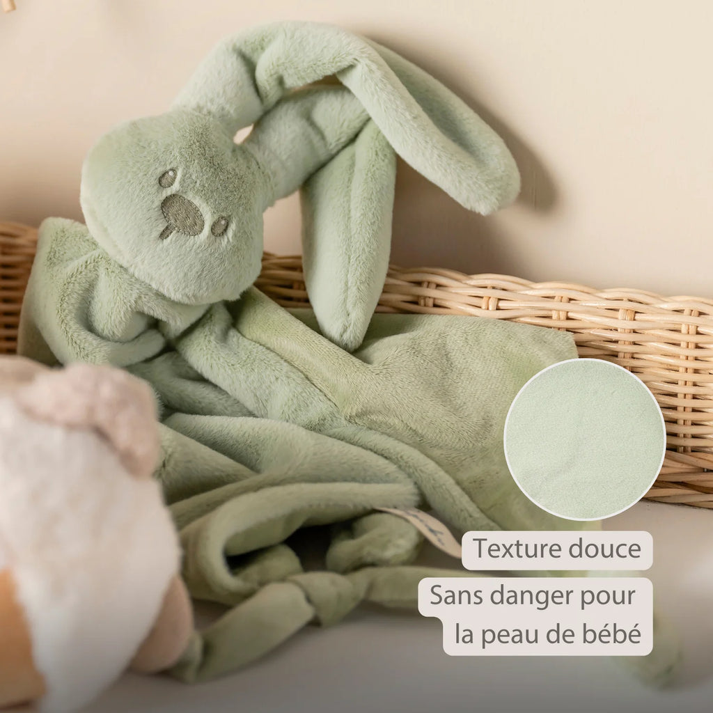 Lapidou Doudou bébé – 65 x 40 cm – Lapin doudou