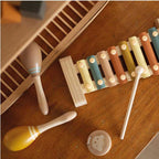 Coffret de 4 instruments de musique en bois pour bébé