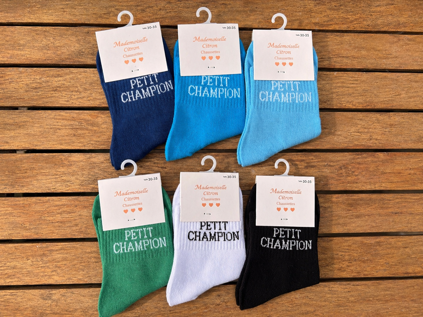Chaussettes « petit champion »