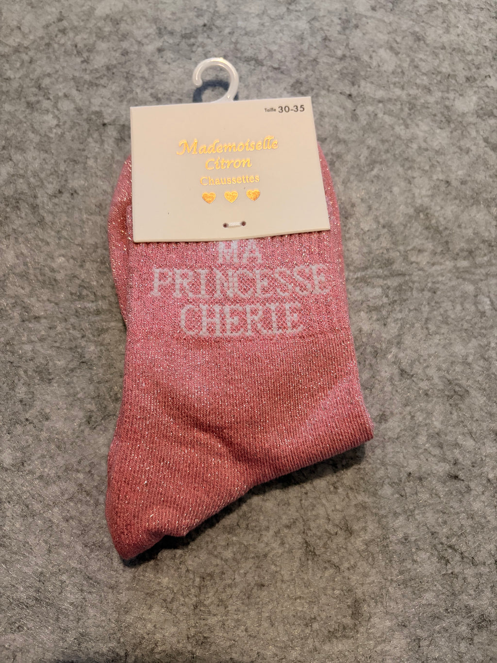 Chaussettes « ma princesse chérie »