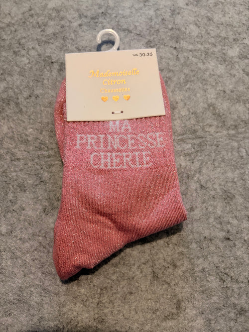 Chaussettes « ma princesse chérie »