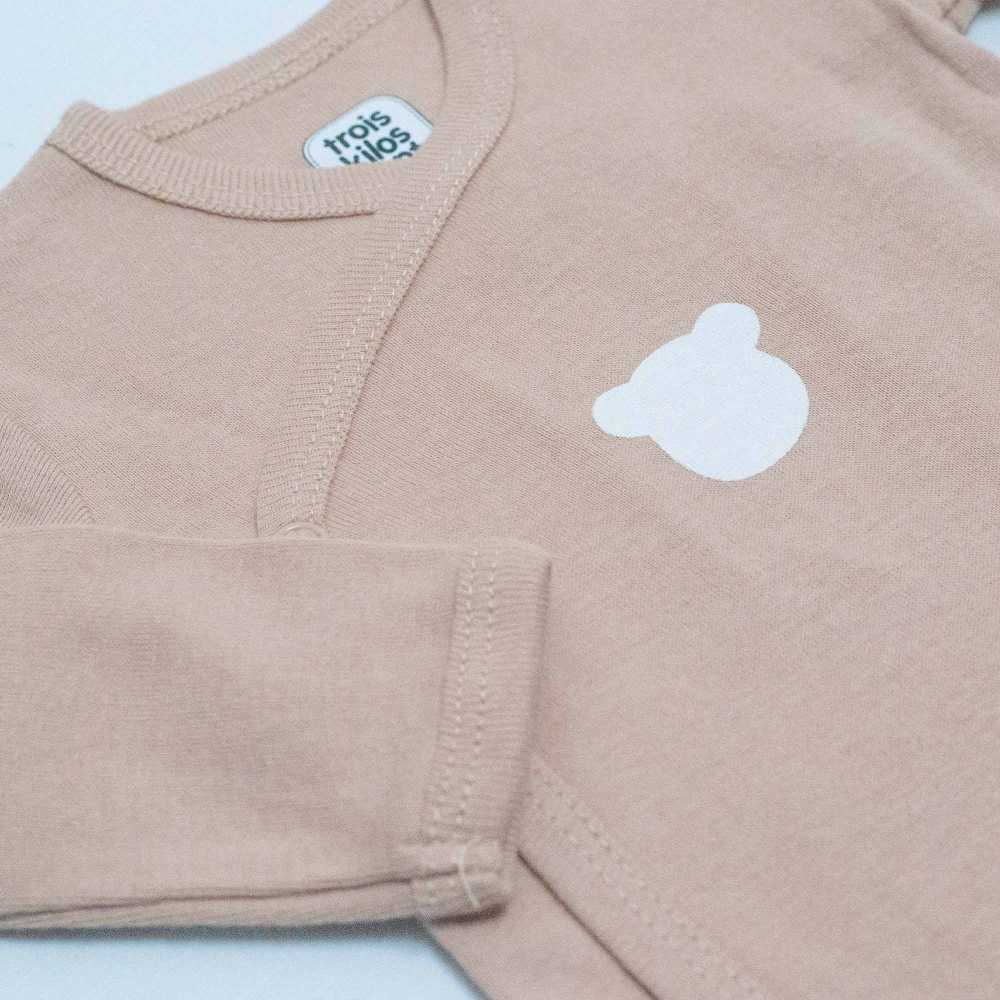 Lot de 2 bodies bébé manches longues – Ourson
