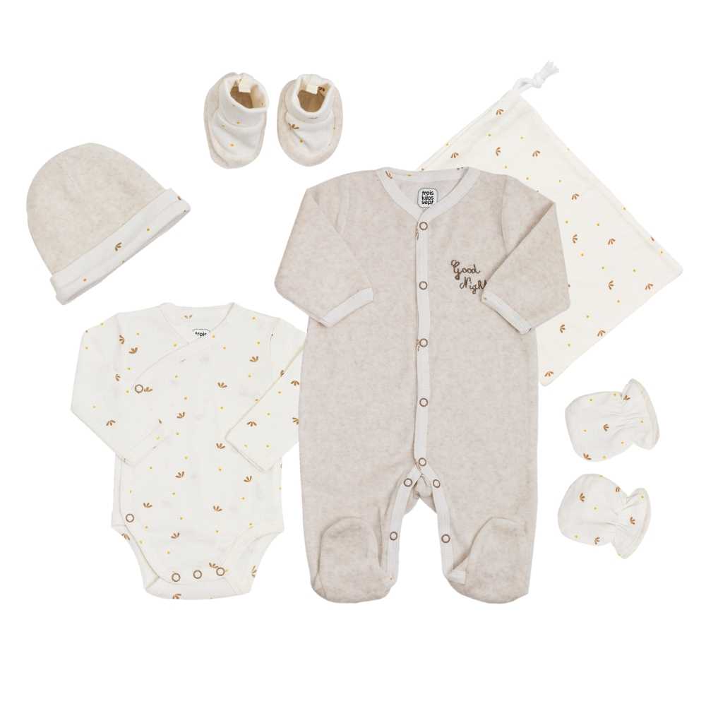 Kit naissance 6 pièces mixte – Good Night