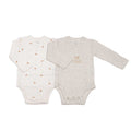 Lot de 2 bodies bébé manches longues – Mini Nous