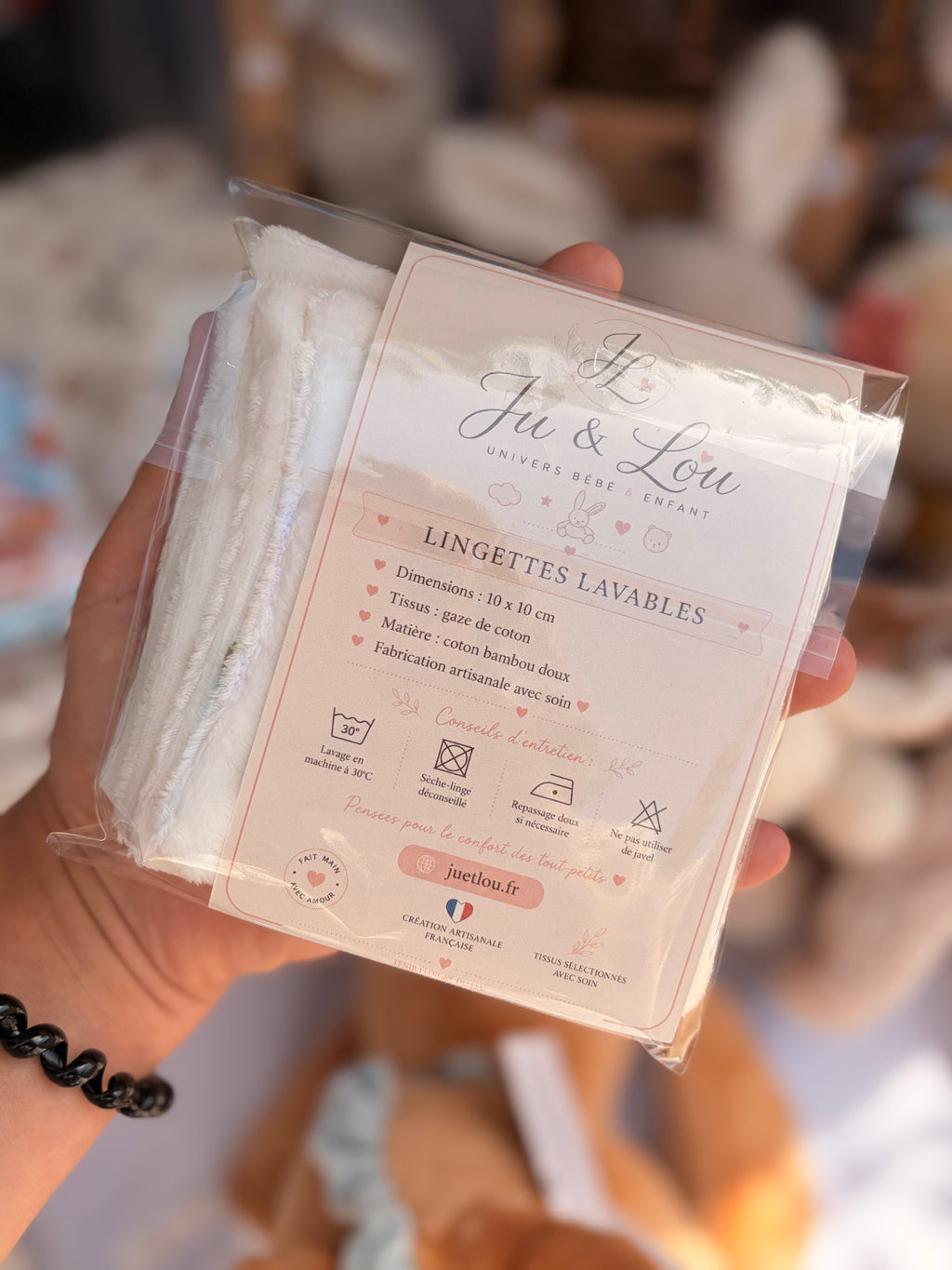 Lingettes lavables - Lots de 4