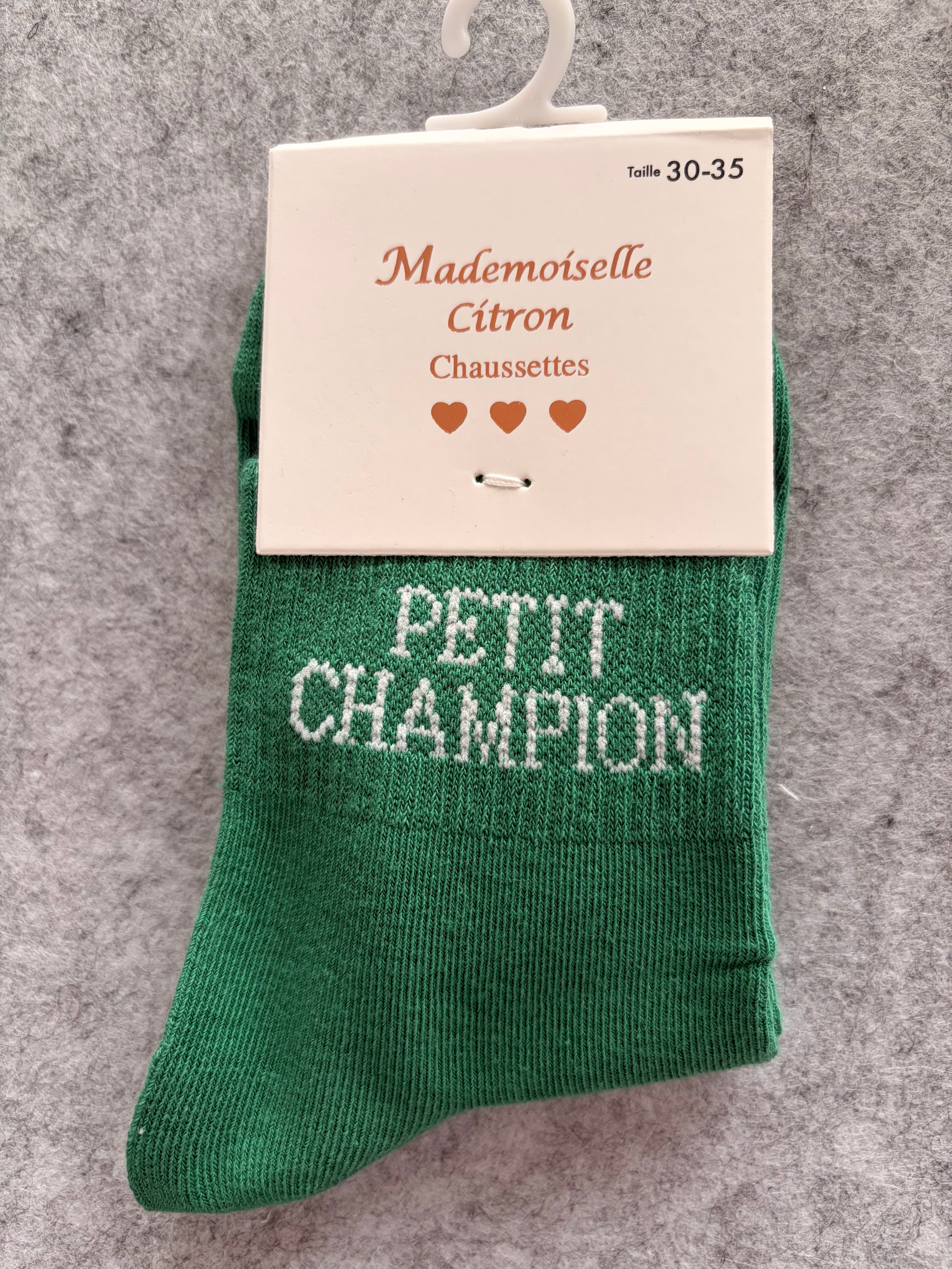 Chaussettes « petit champion »