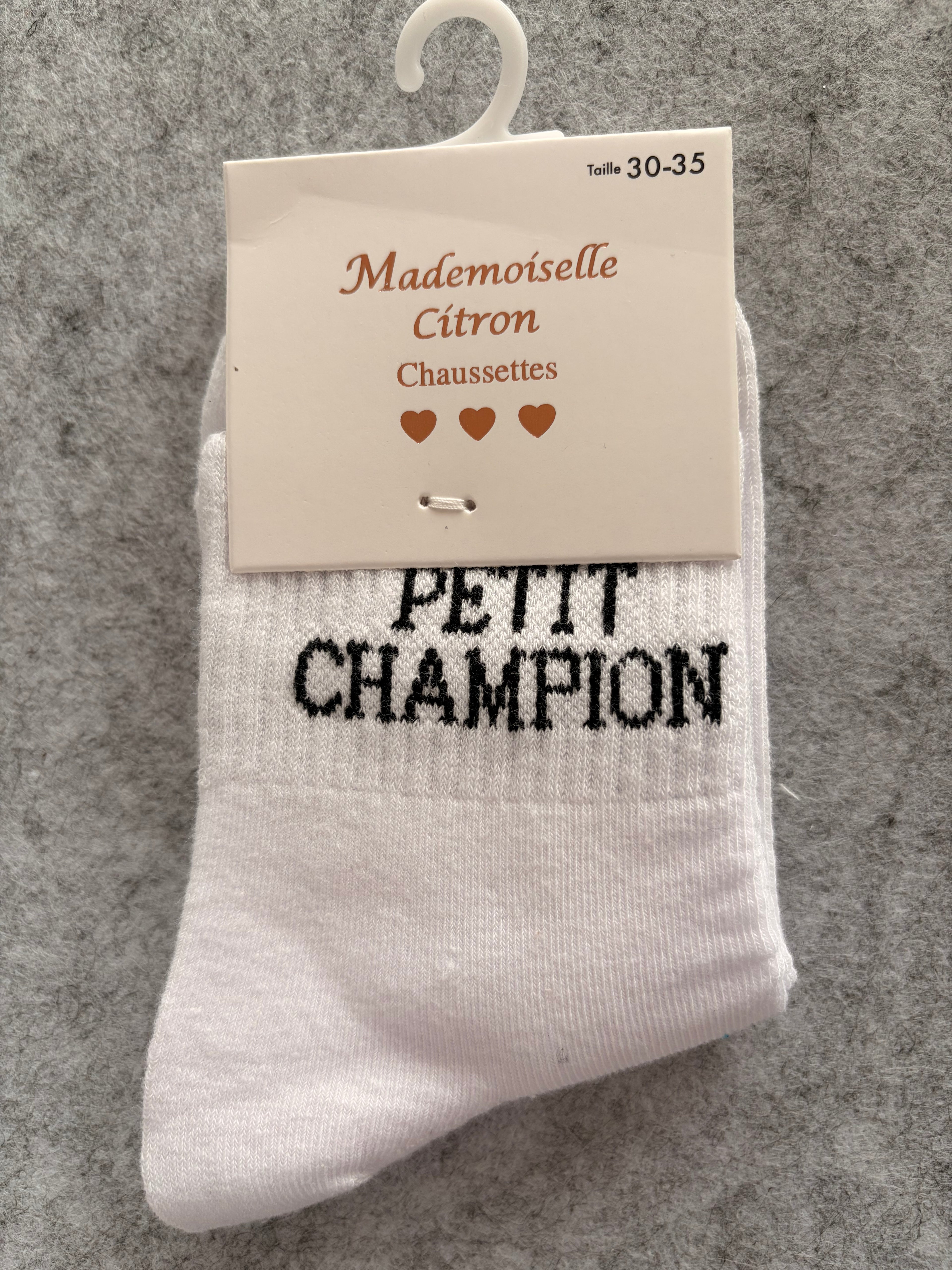 Chaussettes « petit champion »