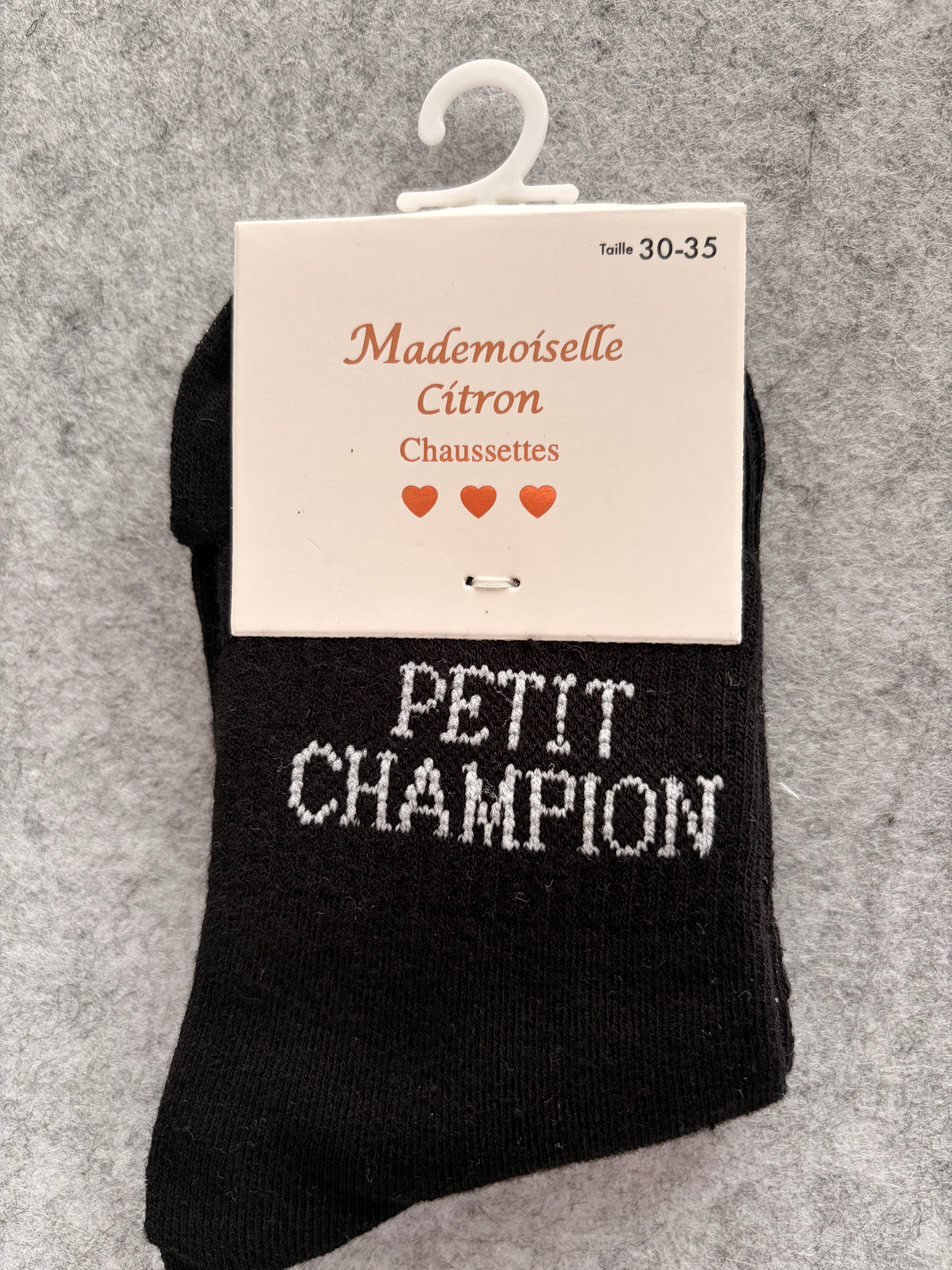 Chaussettes « petit champion »