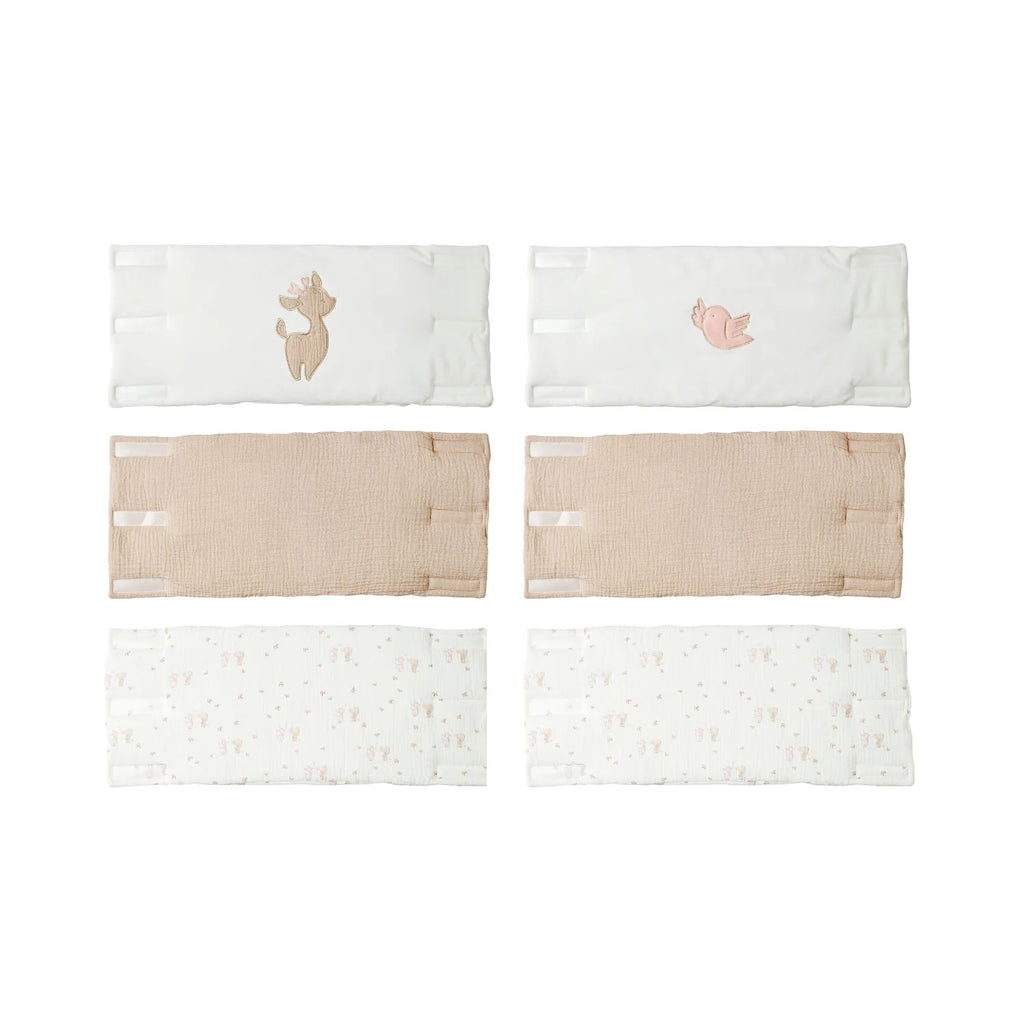 Tour de lit FanFan – Protection de tête bébé – 20 x 20 cm – 6 pièces