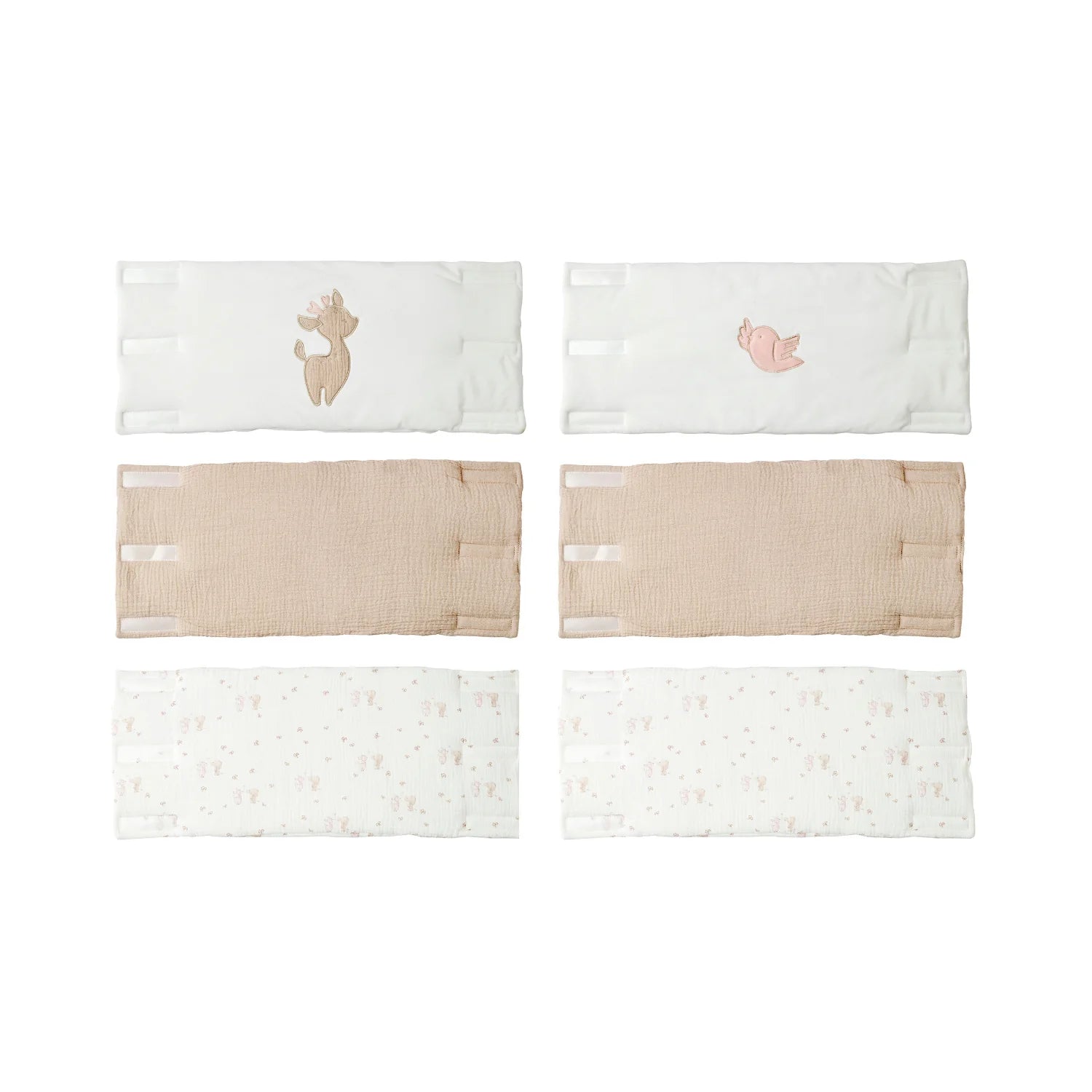 Tour de lit FanFan – Protection de tête bébé – 20 x 20 cm – 6 pièces