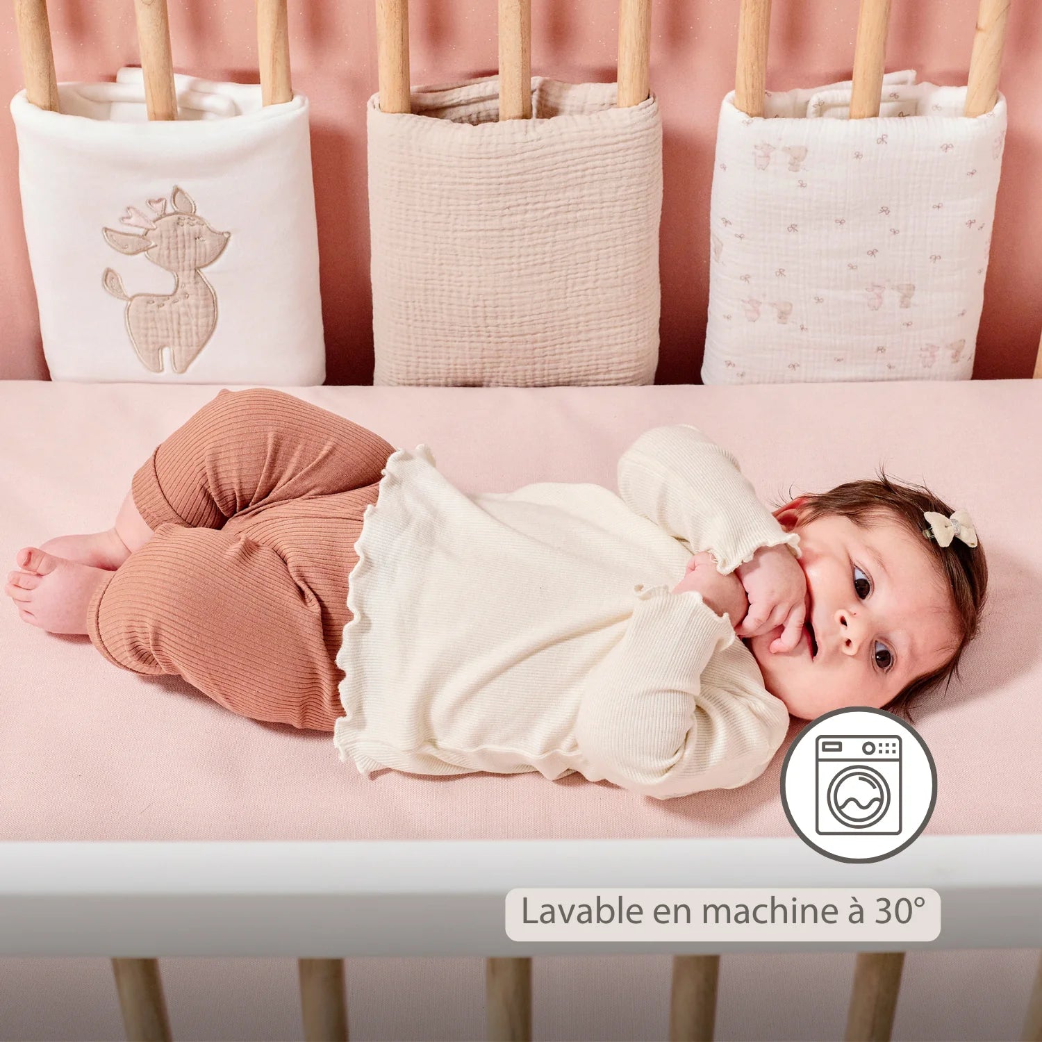 Tour de lit FanFan – Protection de tête bébé – 20 x 20 cm – 6 pièces