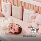 Tour de lit FanFan – Protection de tête bébé – 20 x 20 cm – 6 pièces