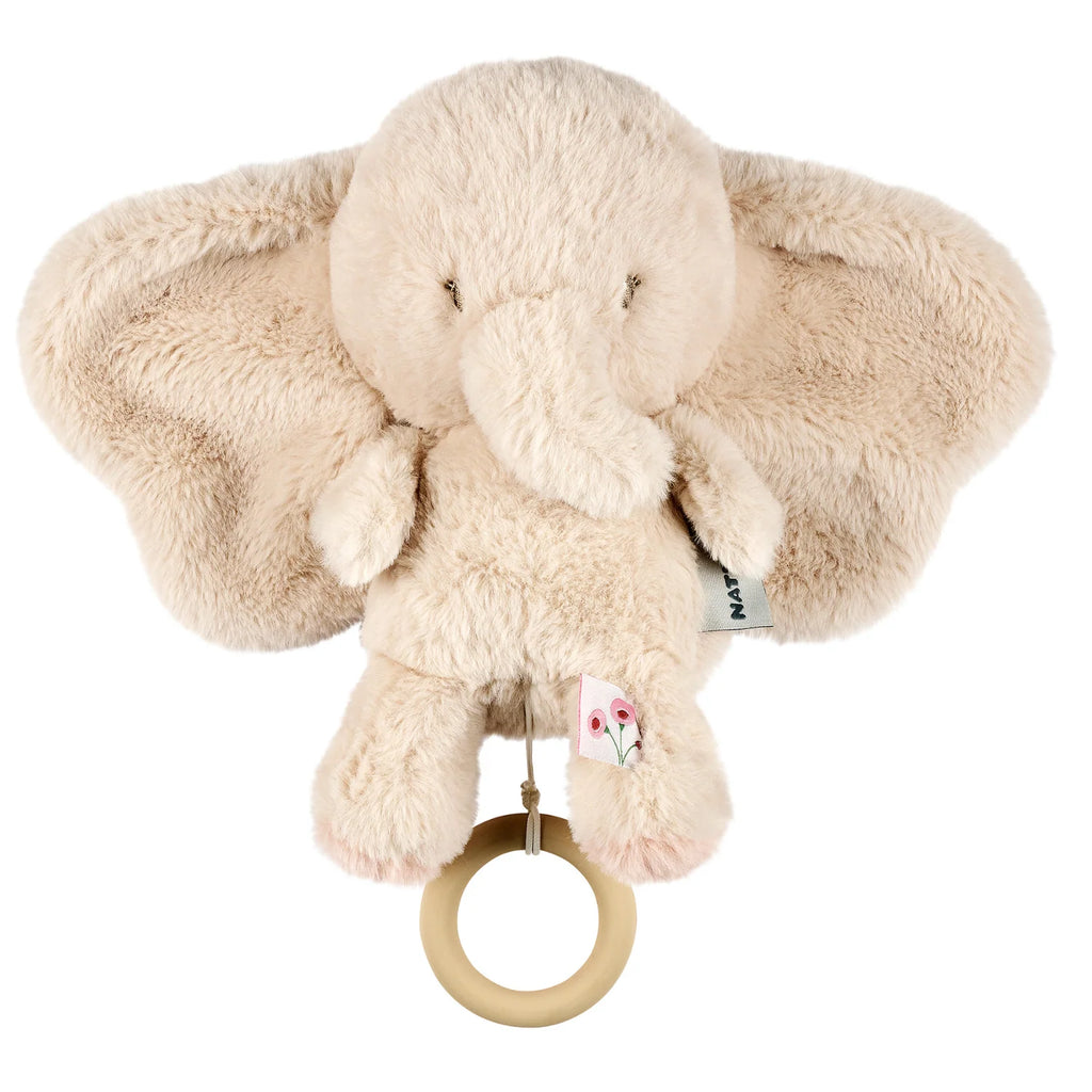 Éléphant musical FanFan - 25 cm - Doux et musical - Sable
