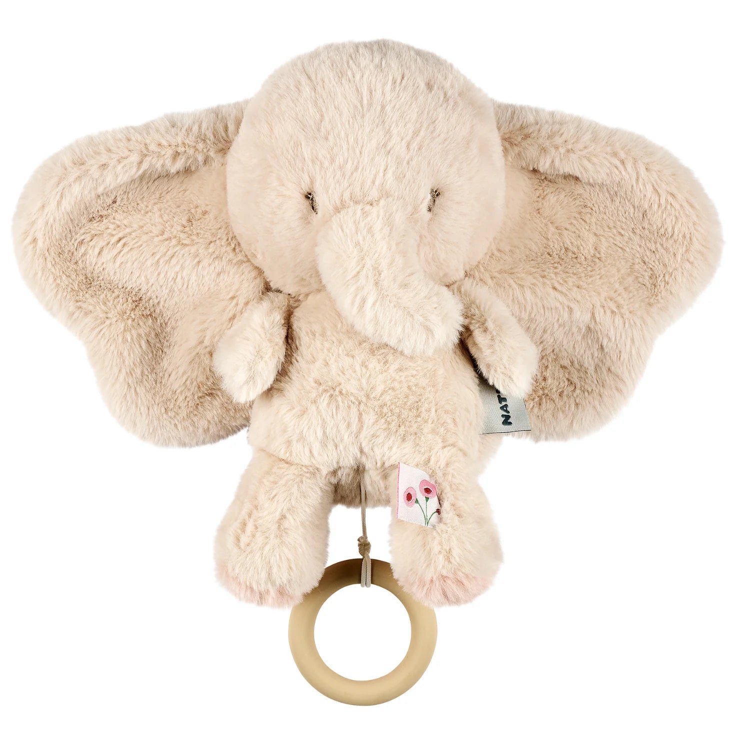 Éléphant musical FanFan - 25 cm - Doux et musical - Sable