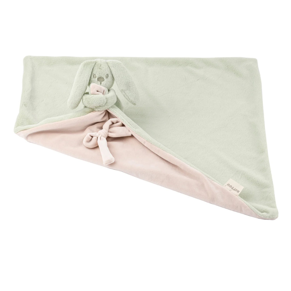 Couverture bébé Lapidou avec peluche - 50 x 50 cm - Lapin Doudou -