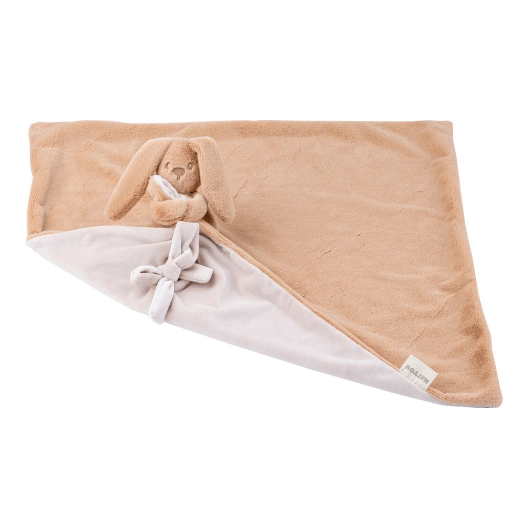 Couverture bébé Lapidou avec peluche - 50 x 50 cm - Lapin Doudou -
