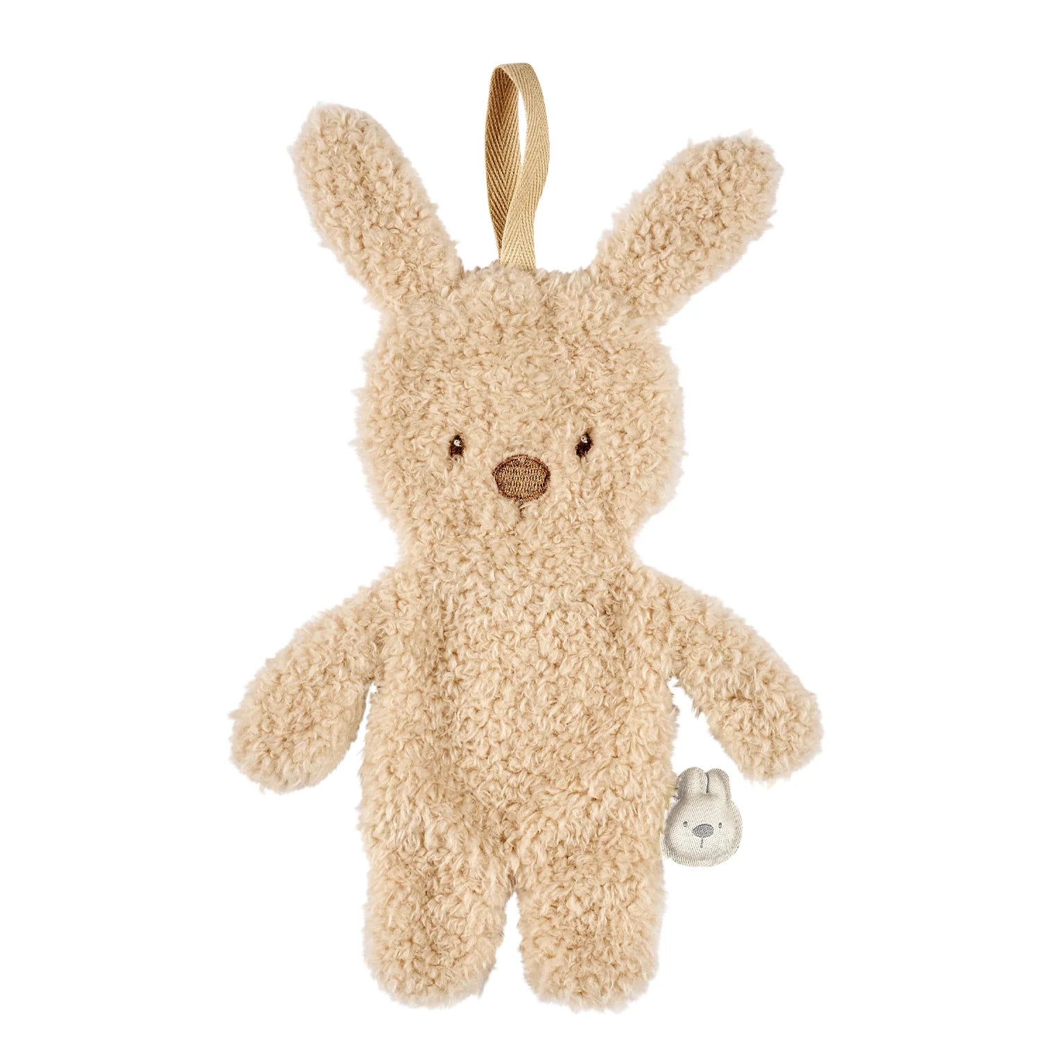 Attache-tétine doudou bébé – 26 cm – Lapin doudou porte-sucette
