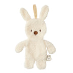Attache-tétine doudou bébé – 26 cm – Lapin doudou porte-sucette