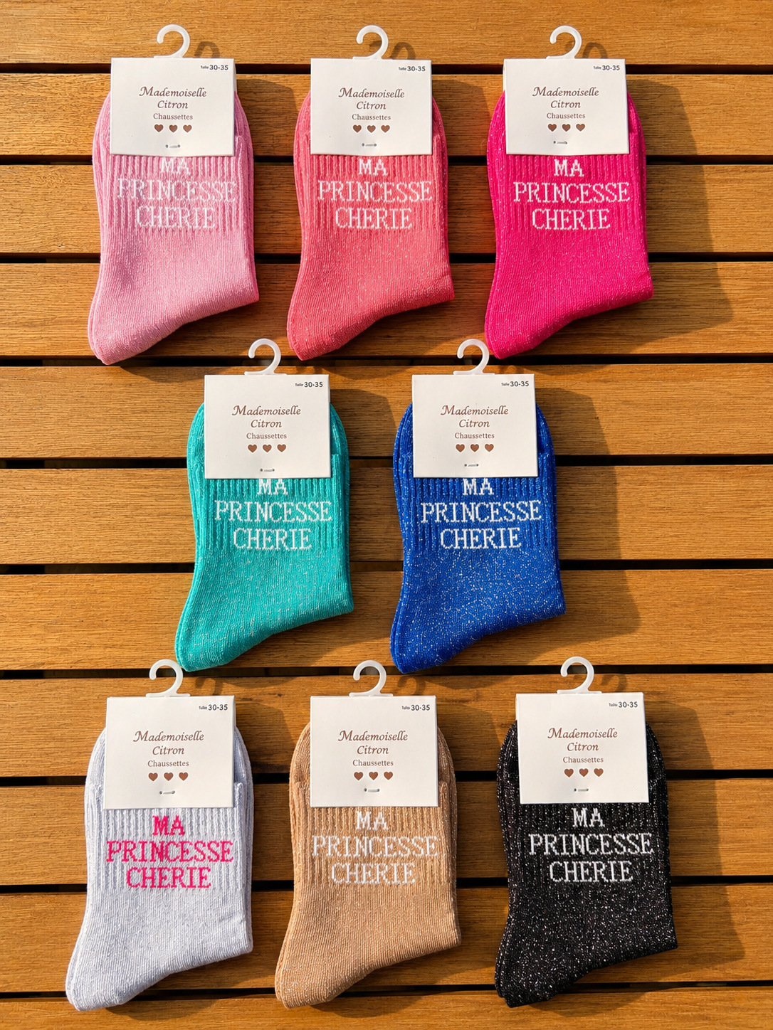 Chaussettes « ma princesse chérie »