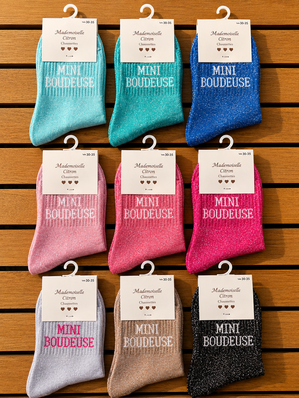 Chaussettes «Mini Boudeuse »