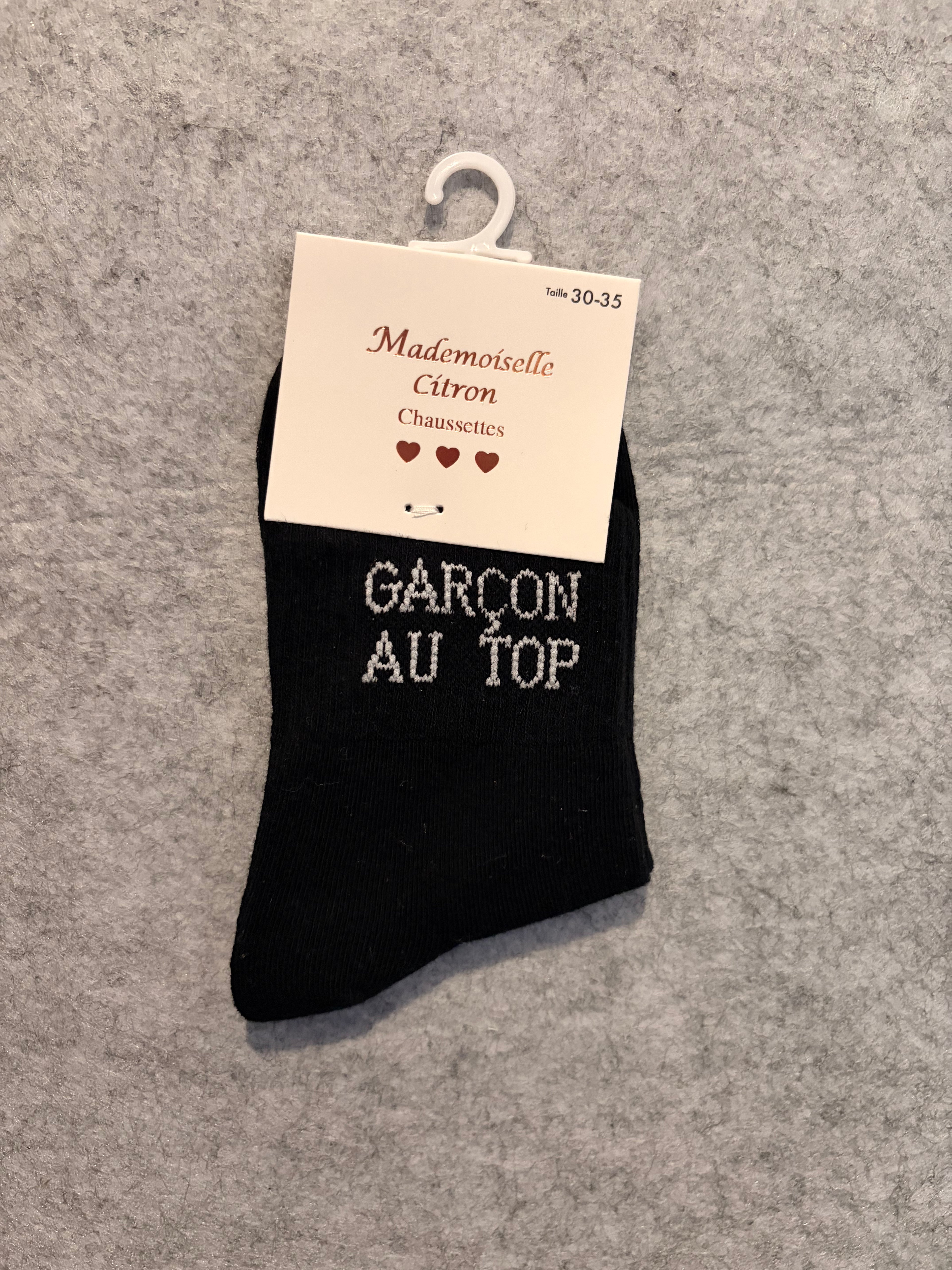 Chaussettes « Garçon au top »