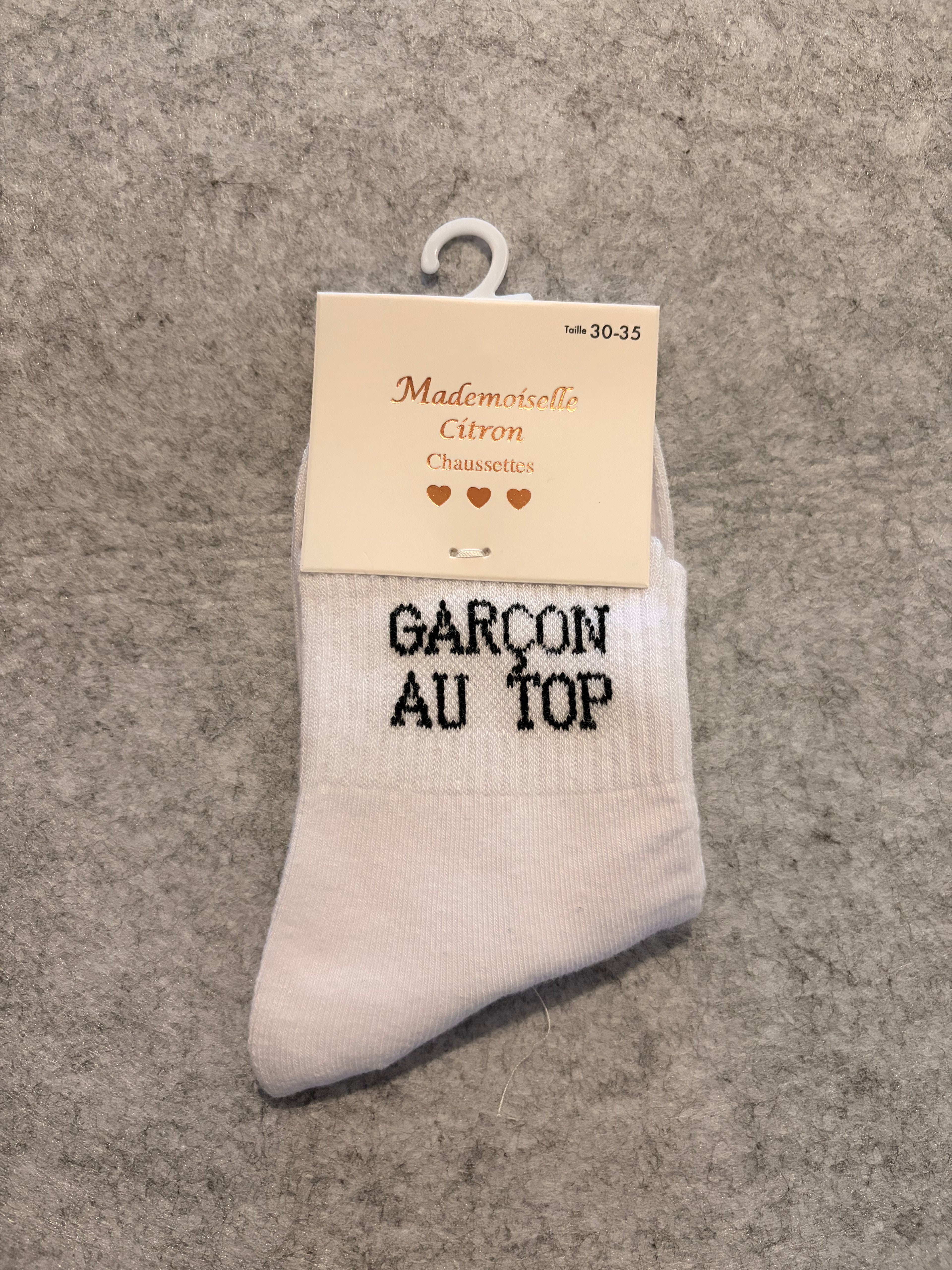 Chaussettes « Garçon au top »