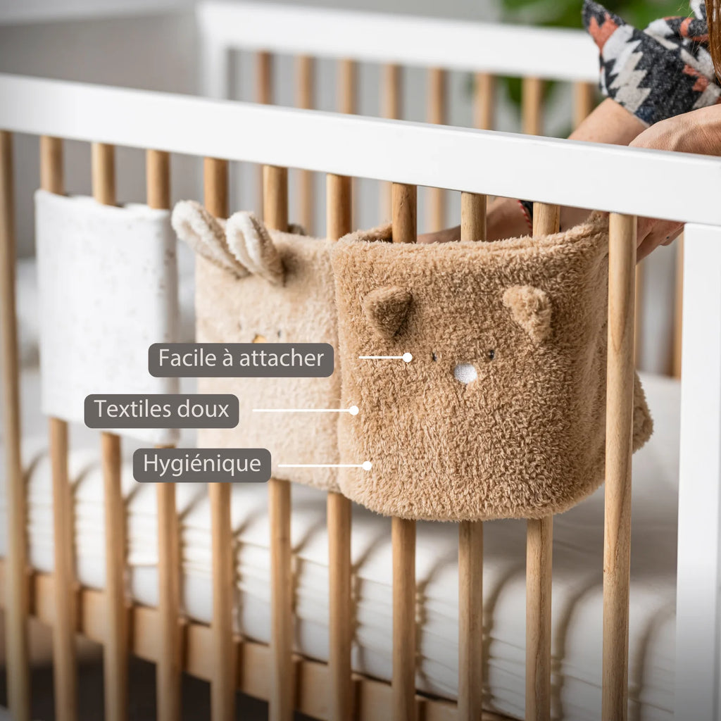 Set de protections de lit 6 pièces – Protège-barreaux lit bébé – Sécurité de lit douce