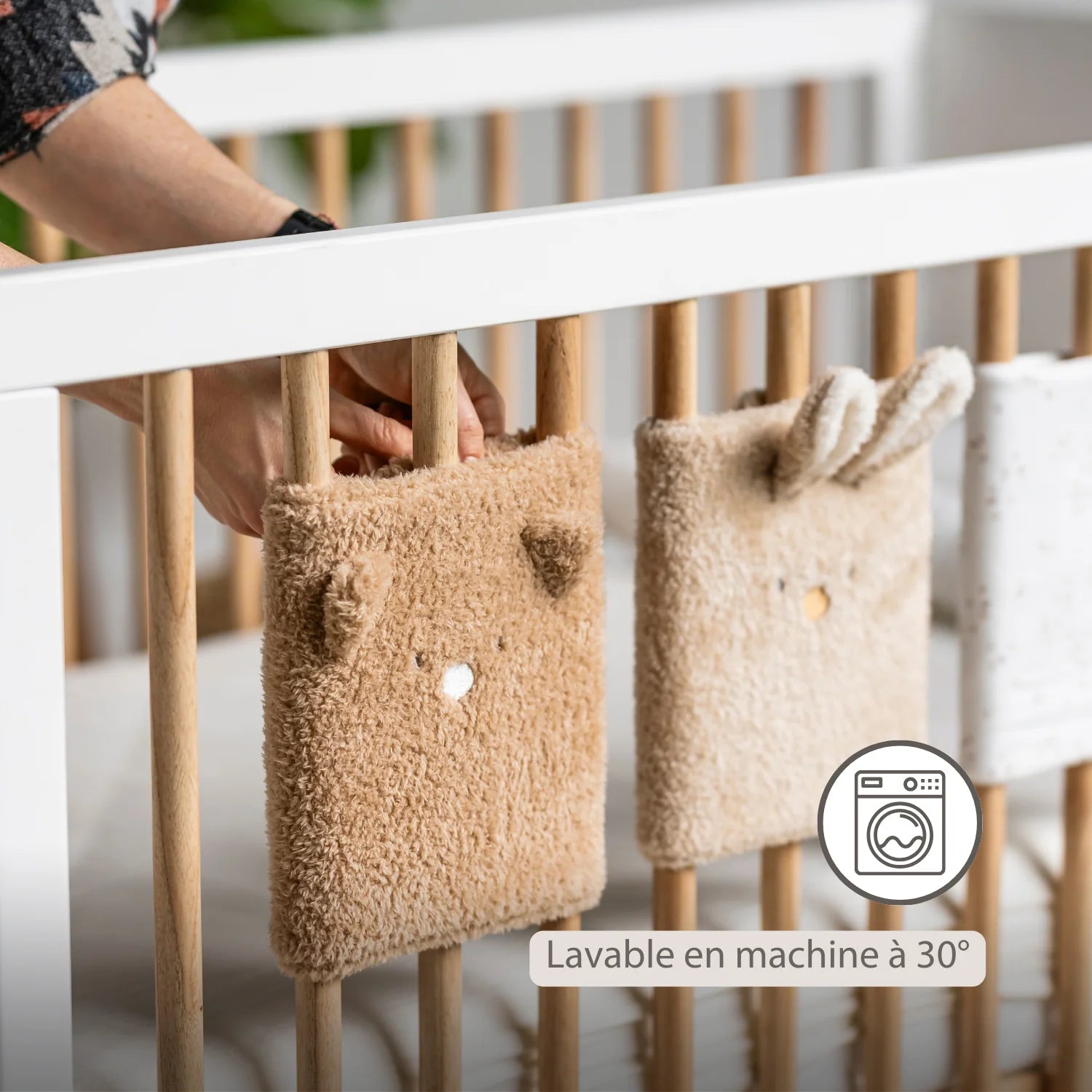 Set de protections de lit 6 pièces – Protège-barreaux lit bébé – Sécurité de lit douce