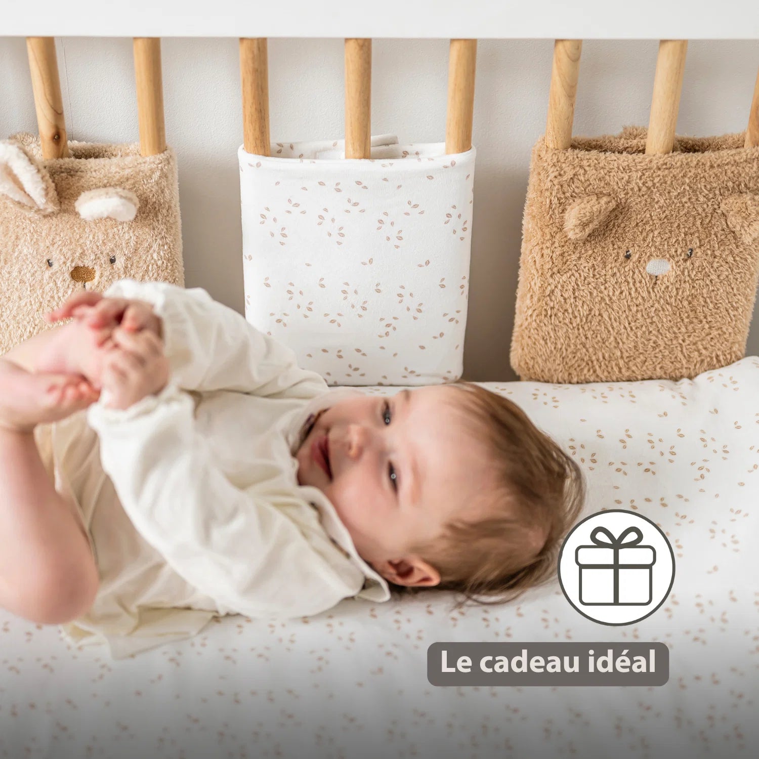 Set de protections de lit 6 pièces – Protège-barreaux lit bébé – Sécurité de lit douce